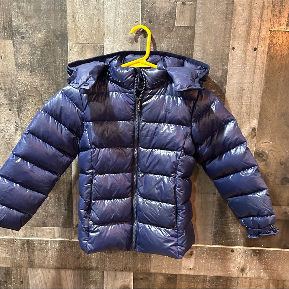 Polo by Ralph Lauren Navy Puffer Jacket for Kids